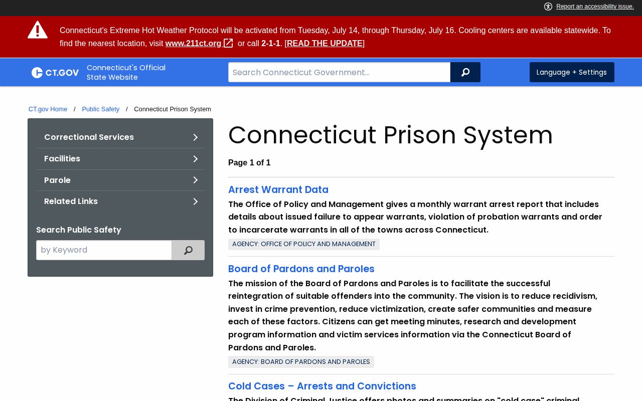 Manchester 72-hour release review using Connecticut prison system information